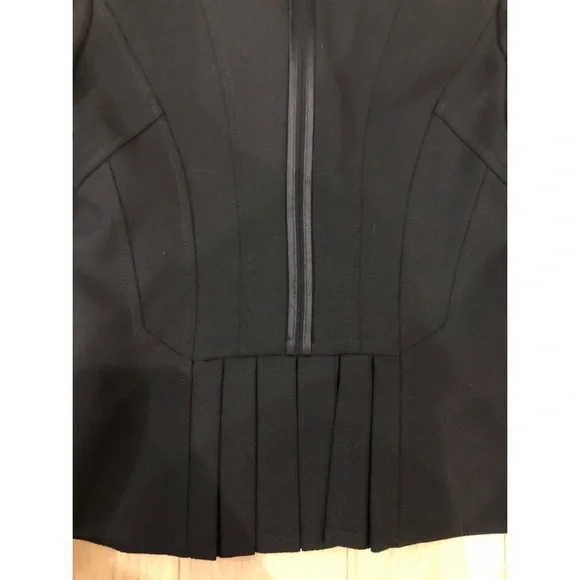 D&G Black Notched Collar Fitted Button Up Blazer SZ 42 4 6 - Picture 9 of 17